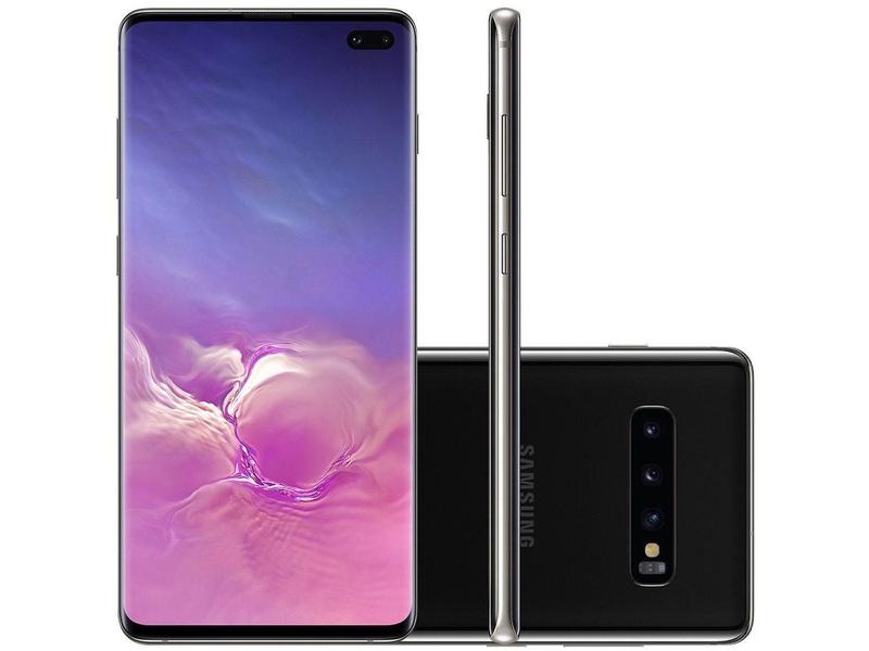 Smartphone Samsung Galaxy S10+ 128GB Preto 4G - 8GB RAM Tela 6,4